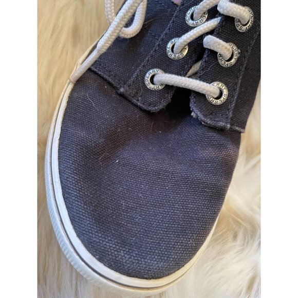 Sperry Women's Canvas Sneakers - Size 3M - Black & Brown - Comfy & Casual - Picture 2 of 7